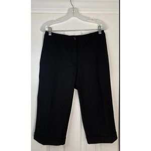 Piazza Simpione Women’s‎ Cropped Cuffed Capri Pants Black 44/ 30”